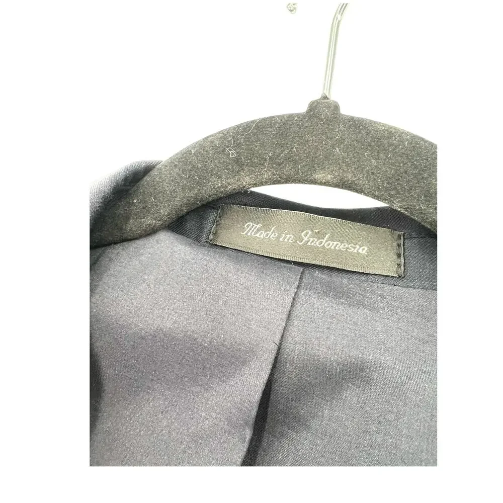 Vintage 90's Ralph Lauren 48 R Blazer Sport Coat Dinner Jacket Navy Gold Button - Picture 6 of 8